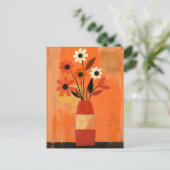 ミニマリストWhimsy花No.082 ポストカード (スタンド正面)