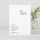 ミニマリスパーソナライズされたトバー（ユダヤ教の）バル・ミツバー招待状 案内状 (スタンド正面)