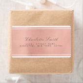 ミニマリスピンクローズ金ゴールド出荷住所 シール (インサイチュ)