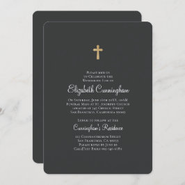 ミニマリスフェイクト、金ゴールドクロス追悼式 招待状