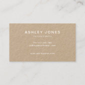 ミニマリスモダントクラフト名刺 名刺 (裏面)