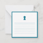 ミニマリスモダントシックニューホーム ノートカード (裏面)