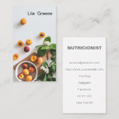 ミニマリスモダントフォトカエレガントラー栄養士 名刺 (正面/裏面)