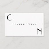 ミニマリスモダントラグジュアリーフロントアンドバックモノグラムB 名刺 (正面)