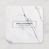 ミニマリスモダント大理石正方形の名刺 スクエア名刺 (正面)