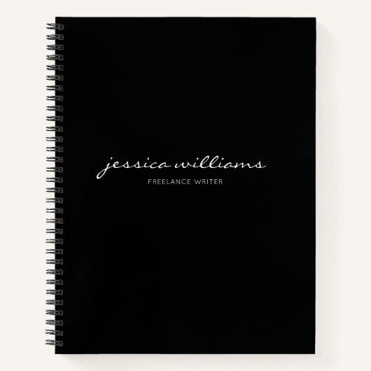 ミニマリスモダント書道ノート ノートブック (正面)