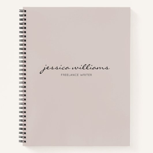 ミニマリスモダント書道ノート ノートブック (正面)