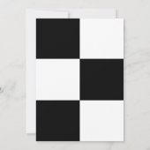 ミニマリスモダント白黒ピンストリペス セーブザデート (裏面)