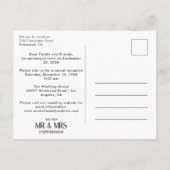 ミニマリスモダント2枚の写真発表を行った ポストカード (裏面)