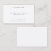 ミニマリスモダント·プレーン·クリーン·ルックス·ファッショナブル 名刺 (正面/裏面)