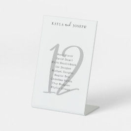 ミニマリス結婚ト白黒の表12 台座サイン