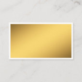ミニマリズエレガントム光沢金ゴールドロゴエッジコンサルタント 名刺 (裏面)
