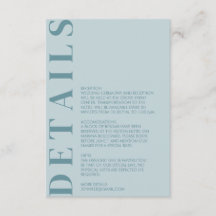 ミニマリズムな結婚式の詳細案内