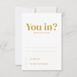 ミニマリズムな結婚式の詳細案内 招待状