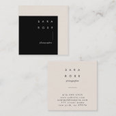 ミニマリズムのプロフェッショナル写真家 コーリングカード (正面/裏面)