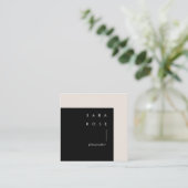 ミニマリズムのプロフェッショナル写真家 コーリングカード (スタンド正面)