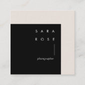 ミニマリズムのプロフェッショナル写真家 コーリングカード (正面)