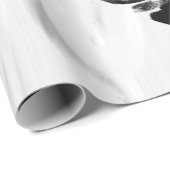 ミニマリズムのラインアート・オブ・ウィメン顔 ラッピングペーパー (ロールコーナー)