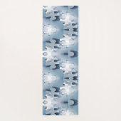 ミニマリズムの美しいジグソーデザイン ヨガマット (裏面)