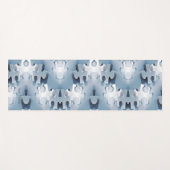 ミニマリズムの美しいジグソーデザイン ヨガマット (正面(横))