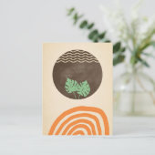 ミニマリズムの芸術。優しいメッセージ。ポストカード ポストカード (スタンド正面)