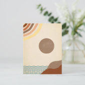 ミニマリズムの芸術。優しいメッセージ。ポストカード ポストカード (スタンド正面)