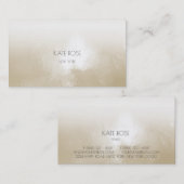 ミニマリズムアイボリーグランギーグラデーションスタイリストメイクアップ 名刺 (正面/裏面)