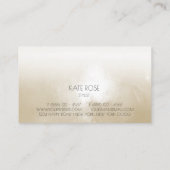 ミニマリズムアイボリーグランギーグラデーションスタイリストメイクアップ 名刺 (裏面)