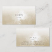 ミニマリズムアイボリーグランギーグラデーションスタイリストメイクアップ 名刺 (正面/裏面)