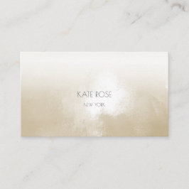 ミニマリズムアイボリーグランギーグラデーションスタイリストメイクアップ 名刺