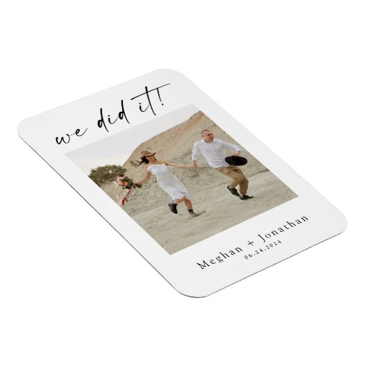 ミニマリズムウェディング エロープメント レセプション フォト マグネット (右側)