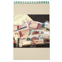 ミニマリズムカレンダー  任意の年/サイズ/色/デザイン