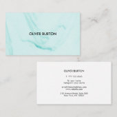 ミニマリズムスタイルの名刺。 名刺 (正面/裏面)