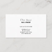 ミニマリズムスタイルの名刺 名刺 (裏面)