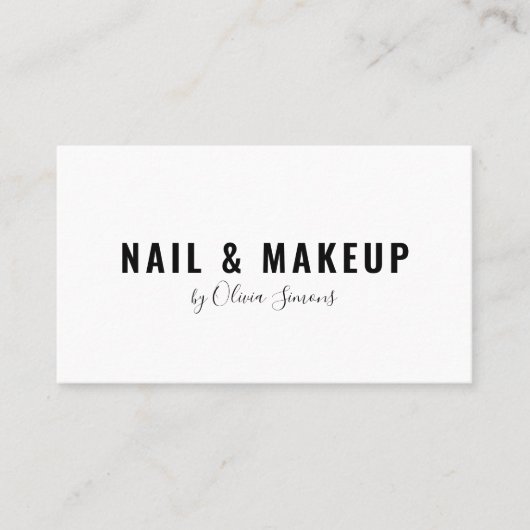 ミニマリズムスタイルの名刺 名刺 (正面)