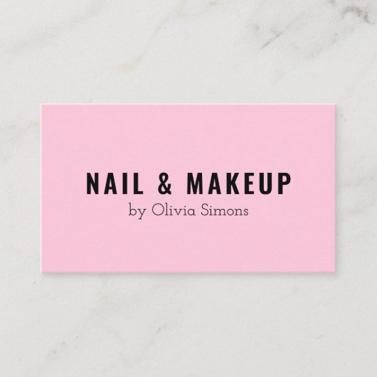 ミニマリズムスタイルの名刺 名刺 (正面)