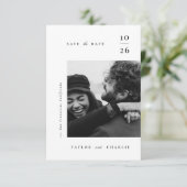 ミニマリズムタイポグラフィ セーブザデート (スタンド正面)