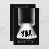 ミニマリズムフェスティバルジャズコンサート招待状 招待状 (正面/裏面)