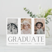 ミニマリズムポートレート三高校卒業生 案内状 (スタンド正面)