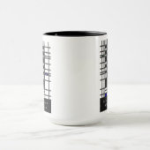 ミニマリズム反射IIオンDe Stijl Mug マグカップ (中央)