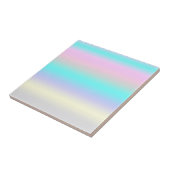 ミニマリズム抽象芸術アートターコイズピンクパステル タイル (側面)