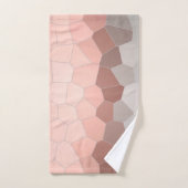 ミニマリズム抽象芸術アートパステルグレーセル バスタオルセット (ハンドタオル)