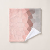 ミニマリズム抽象芸術アートパステルグレーセル バスタオルセット (ウォッシュタオル)