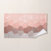 ミニマリズム抽象芸術アートパステルグレーセル バスタオルセット (ハンドタオル)