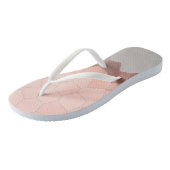 ミニマリズム抽象芸術アートパステルピンクセルズ ビーチサンダル (アングル)