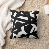 ミニマリズム抽象芸術アートパターン白黒 クッション (ブランケット)