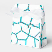 ミニマリズム抽象芸術アート淡い色のターコイズホワイトセル フェイバーボックス (正面サイド)