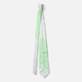 ミニマリズム抽象芸術アー淡い色のトターコイズグリーンピンク ネクタイ (裏面)