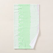 ミニマリズム抽象芸術アー淡い色のトターコイズグリーンピンク バスタオルセット (ハンドタオル)