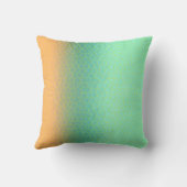 ミニマリズム抽象芸術アー淡い色のトターコイズグリーンベージュ クッション (裏面)